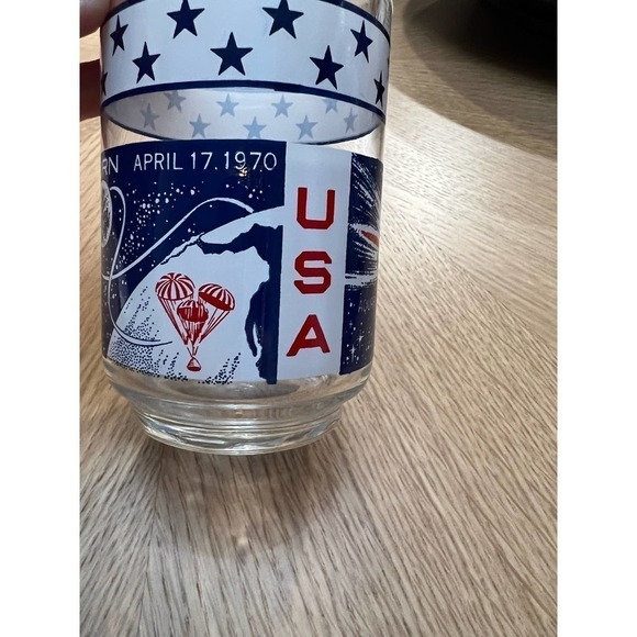 Vintage NASA Libbey Commemorative Glasses, Apollo 13, 10 Oz - Picture 3 of 4